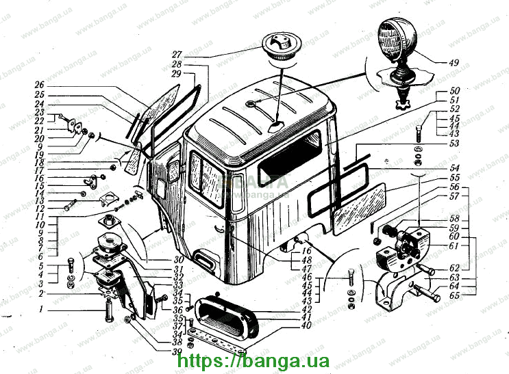 Отопитель кабины и обогреватель ветровых стекол КРАЗ-6510