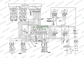 Схема электрических соединений элементов системы АBS КрАЗ С20.2