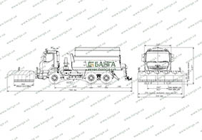 Основные размеры автомобиля КрАЗ С20.2R