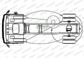 Схема перестановки шин КрАЗ С20.2R