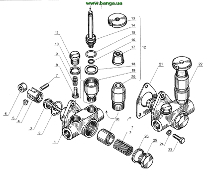 Топливоподкачивающий насос Двигатель марки ЯМЗ-238 Б