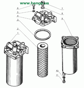 Фильтр грубой очистки топлива Двигатель марки ЯМЗ-238 Б