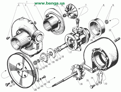 Турбокомпрессор Двигатель ЯМЗ-238Д