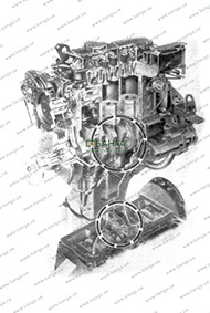 Противовесы-виброгасители в двигателе D 0824 MAN L 2000 