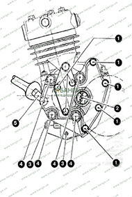 Регулировка зазора в зацеплении шестерен привода компрессора MAN L 2000 