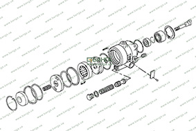 Насос системы гидравлического привода рулевого механизма MAN M 2000 