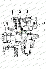 Вид в разрезе переднего тормозного механизма LUCAS D3 MAN M 2000 