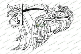 Винт для отводки тормозного механизма KNORR и проверки зазора M 2000 