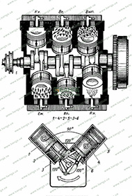 Порядок работы цилиндров двигателя и расположение цилиндров МАЗ-500 