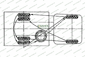 Схема перестановки колёс МАЗ-500 