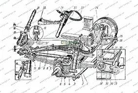 Рулевое управление МАЗ-500 