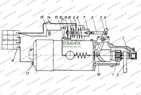 Схема работы и регулировки стартера МАЗ-500 