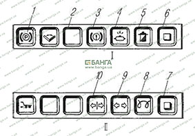 Блоки контрольных ламп УРАЛ-4320-10, УРАЛ-4320-31