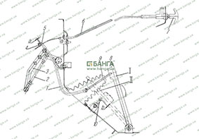 Привод управления подачей топлива УРАЛ-4320-10, УРАЛ-4320-31