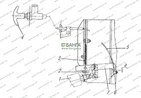 Привод ручного останова двигателя УРАЛ-4320-10, УРАЛ-4320-31