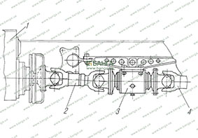 Карданная передача автомобилей и специальных шасси с удлиненной базой УРАЛ-4320-10, УРАЛ-4320-31
