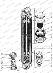 Амортизатор УРАЛ-4320-10, УРАЛ-4320-31