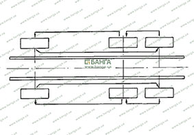 Схема перестановки шин автомобиля УРАЛ-4320-10, УРАЛ-4320-31