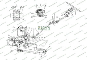 Рулевое управление с механизмом типа червяк — боковой сектор УРАЛ-4320-10, УРАЛ-4320-31
