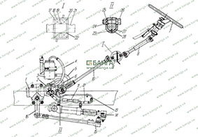 Рулевое управление с механизмом типа винт — шариковая гайка-рейка-сектор УРАЛ-4320-10, УРАЛ-4320-31