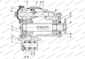 Коробка отбора мощности с фланцем УРАЛ-4320-10, УРАЛ-4320-31