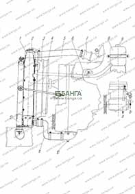 Схема системы охлаждения Урал-5557-40