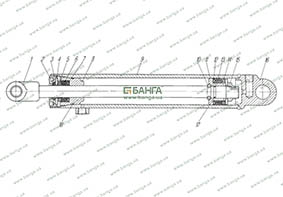Гидроцилиндр подъема платформы Урал-5557-40