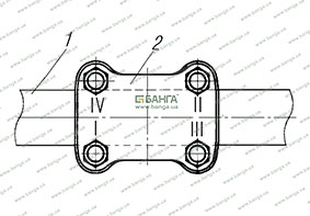 Схема затяжки гаек стремянок рессор Урал-6470