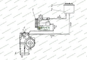 Гидравлическая схема рулевого управления Урал-6470