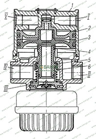Клапан ускорительный стояночной тормозной системы Урал-6470