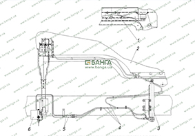 Гидравлическая система опрокидывания кабины Урал-6470
