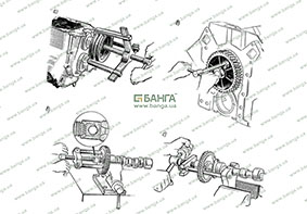 Демонтаж и монтаж элементов двигателя ЗИЛ-133