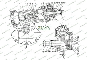 Рулевой механизм с гидроусилителем ЗИЛ-133
