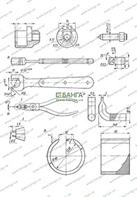 Инструмент для разборки рулевого механизма ЗИЛ-133