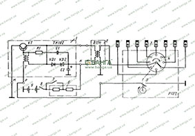 Схема системы зажигания ЗИЛ-133