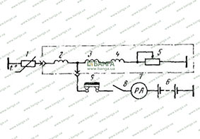 Электрическая схема указателя температуры охлаждающей жидкости ЗИЛ-133