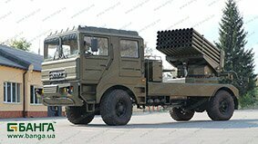 Нова модифікована бойова машина на базі КрАЗу-5401НЕ - БМ-21 УМ «Берест» 