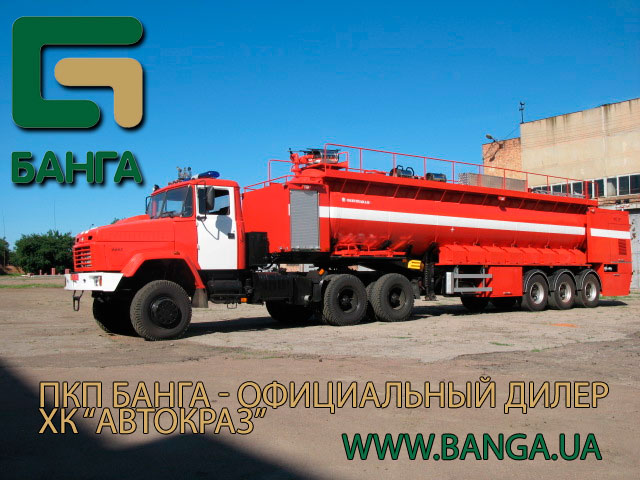 новый пожарный автопоезд КрАЗ-6443 (АЦ-30-70-2)