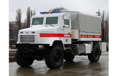 Новый спецавтомобиль КрАЗ для спасателей