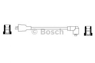 Фото : 0 986 356 044 | Провод зажигания ВОЛГА 3110 с дв. ROVER 16V тип 20T4 (центр.) (пр-во Bosch)