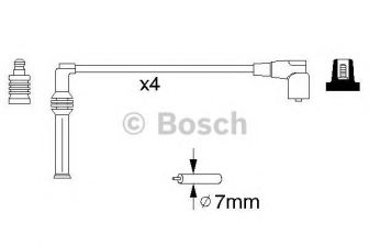 Фото : 0986356778 | Провода высоковольтные (компл.) (пр-во Bosch)
