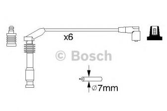 Фото : 0986357143 | Провода высоковольтные (компл.) (пр-во Bosch)