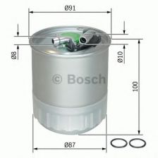 Фото : F026402056 | Фильтр топливный (пр-во Bosch)