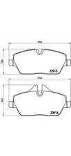 Фото : P 06 034 | Колодка гальм. диск. MINI COOPER 06-,ONE 09-,CLUBMAN 2010-передн. (вир-во BREMBO)