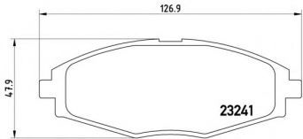 Фото : P 15 006 | Колодка гальм. диск. DAEWOO LANOS 1.5, MATIZ передн. (вир-во BREMBO)