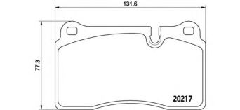 Фото : P 44 018 | Колодка гальм. диск. LAND ROVER передн. (вир-во BREMBO)