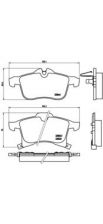 Фото : P 59 045 | Колодка гальм. диск. OPEL ASTRA H передн. (вир-во BREMBO)