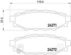 Фото : P 78 020 | Колодка гальм. диск. SUBARU LEGACY IV задн. (вир-во BREMBO)