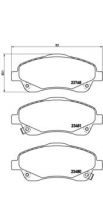 Фото : P 83 046 | Колодка гальм. диск. TOYOTA AVENSIS (T25), COROLLA V передн. (вир-во BREMBO)