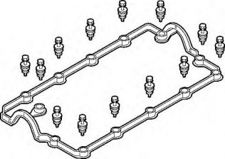 Фото : 726.290 | Комплект прокладок, кришка головки блоку VAG 1,9TDI до номера шасі 1J-5-060000 (вир-во Elring)